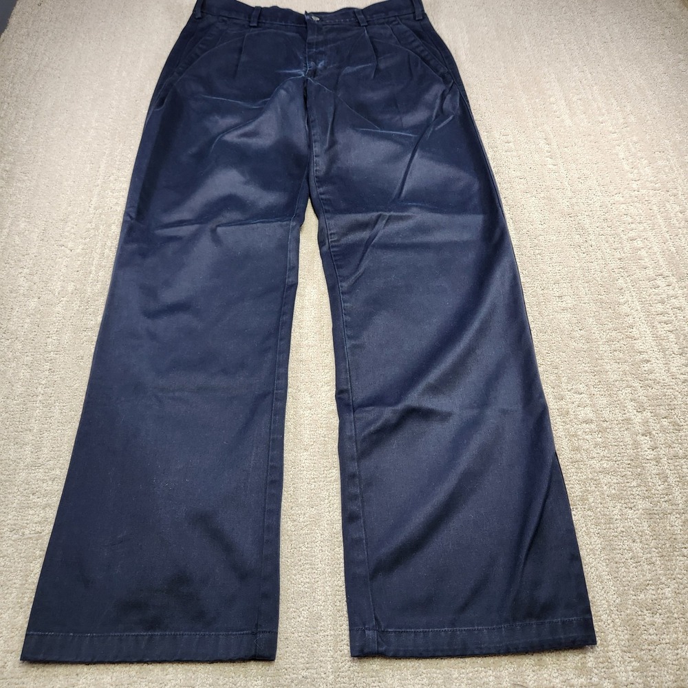 Vintage Peter England Pants Men 32x32‎ Pleated High Rise Trouser Superfine Satin